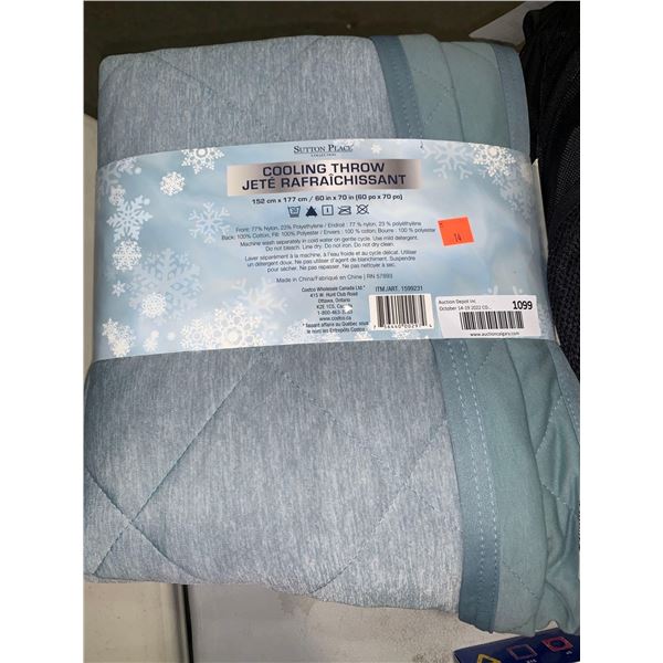 Sutton Place cooling Throw Blanket 60 x70 inch
