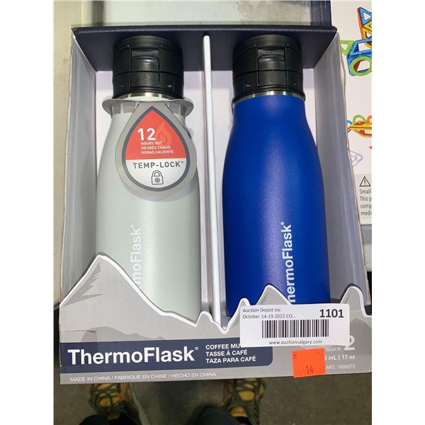 Thermoflask temp lock set of 2 coffee mugs
