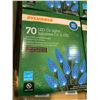 Image 2 : Sylvania 70 Bulb LED Christmas Lights Lot of 4 Blue