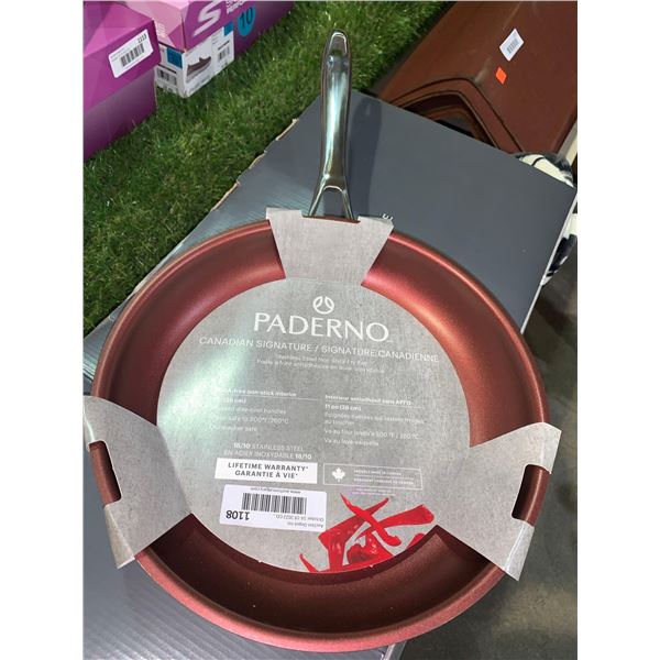 Paderno Canadian signature Stainless Steel Non Stick fry Pan (induction/electric/gas/ceramic & halog