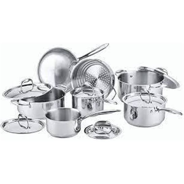 Paderno Canadian Signature 13 Piece Stainless steel Cookware Set NEW