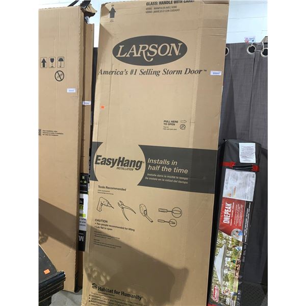 Larson easy Hang Southport midview 32 inch white storm door