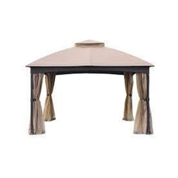 NEW Allen & Roth 10'x12' Gazebo with side panels and insect screen