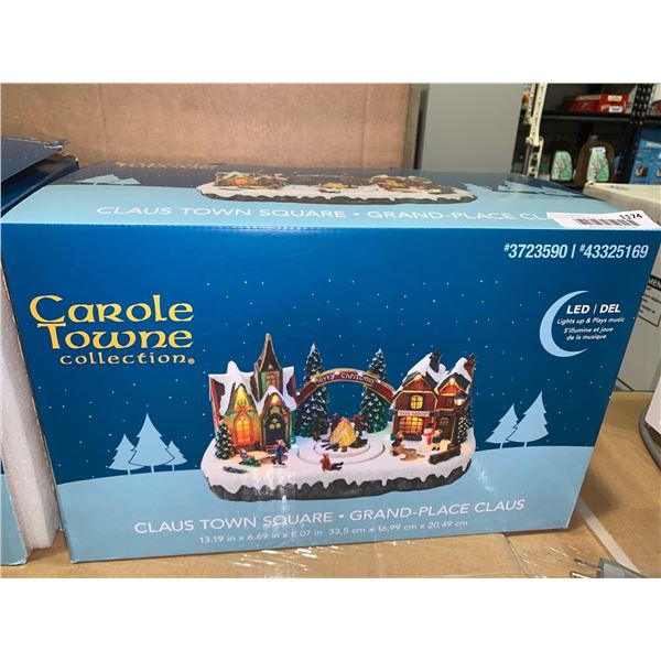 Carole Town collection claus town square LED musical Christmas decor
