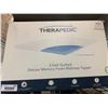 Image 1 : Therapedic 3 Inch Quilted Deluxe memory Foam Topper Twin XL
