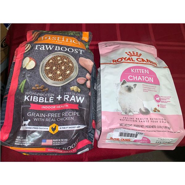 Instinct Raw Boost & Royal Canin lot of 2