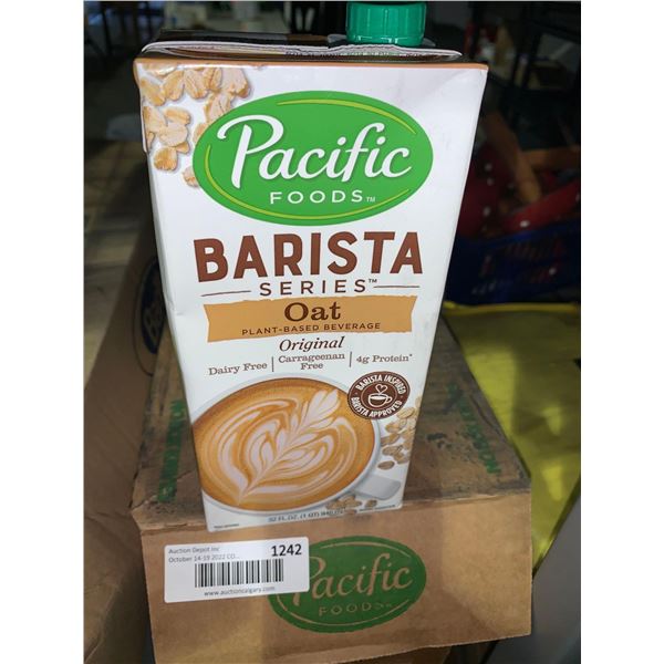 Pacific Foods barista Oat Beverage case lot of 12 x 1L