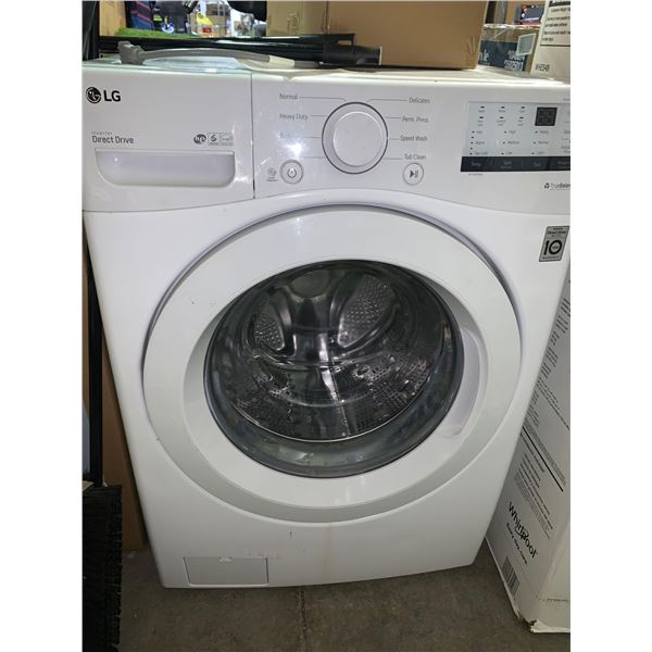 LG Model WM3400CW Inverter Direct Drive Front load true balance washing machine - untested sold as i