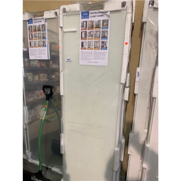 NEW ReliaBilt Sliding Door System with tracks - 48" white Glass