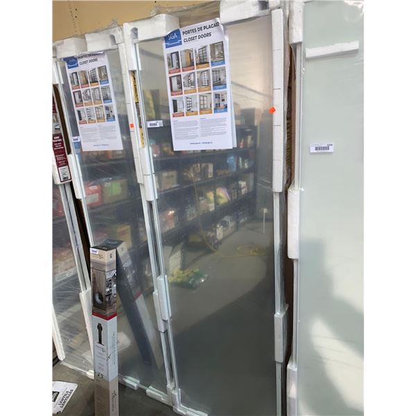 NEW ReliaBilt Sliding Door System with tracks - 48" Clear Mirror