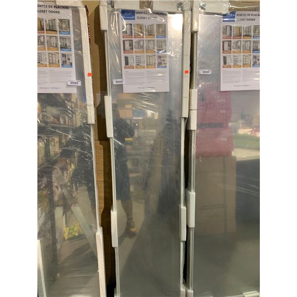 NEW ReliaBilt Sliding Door System with tracks - 36" Clear Mirror