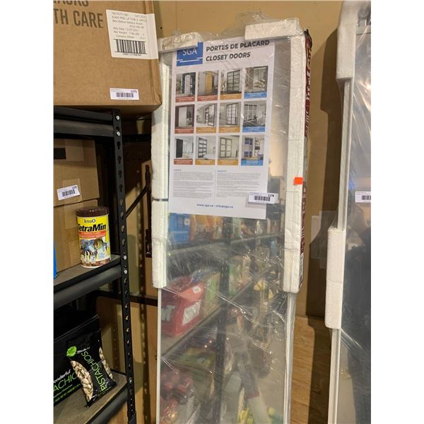 NEW ReliaBilt Sliding Door System with tracks - 30" Clear Mirror