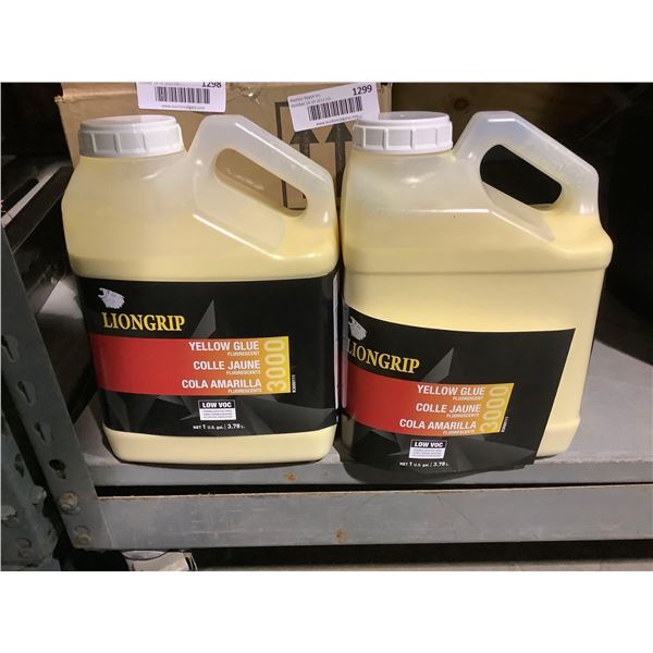 Liongrip Yellow contruction Glue Lot of 2 x 3.78L