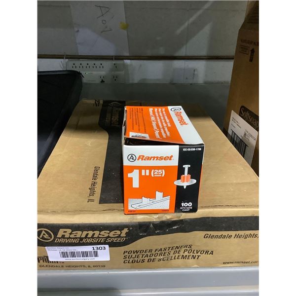 Ramset 1 inch power fasteners case lot of 800