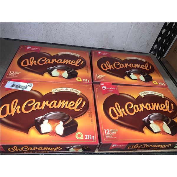 Ah Caramel snack cakes lot of 4 x 336g