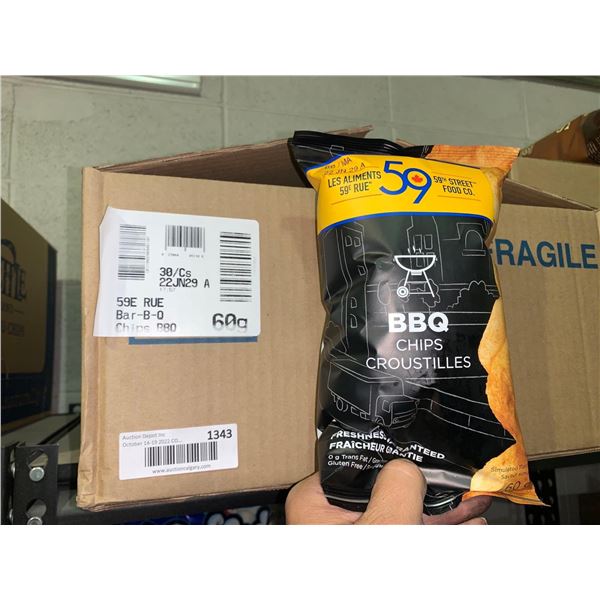 59 Street BBQ Chips case lot of 30 x 60g