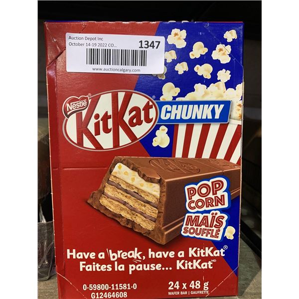 KitKat Chunky popcorn bars case lot of 24 x 48