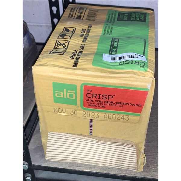 Alo Crisp Fuji Apple & Pear Drink Case lot 12