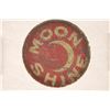 Image 1 : VINTAGE METAL TOBACCO TAG COLORIZED "MOONSHINE"