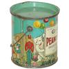 Image 2 : Peanut butter pail from Grocers'  Wholesale Co.-Des Moines, IA, colorful litho on tin w/wonderful ch