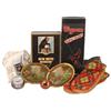 Image 1 : Advertising smalls & general store shelf stock (6 items), 2 Monticello Whiskey litho on metal change