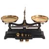 Image 1 : Balance scale, Gem #5, cast iron base w/brass pans, weighs up to 5 grams, Exc restored condition w/w