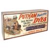 Image 1 : Putnam Fadeless Dyes cabinet, wooden dovetailed counter display w/litho on paper front, Monroe Drug 