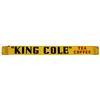 Image 1 : King Cole Tea & Coffee door push, VG to Exc cond w/2 small chips, 3.5"H x 31"W.