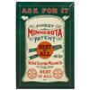 Image 1 : Minnesota Flour sign from The Geo. Tileston Milling Co.-St. Cloud, MN, colorful self-framed litho on