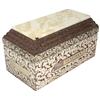 Image 1 : Salesman's sample burial vault, Wilbert "Venetian", concrete vault w/marbleized top & lining, VG con