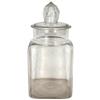 Image 1 : Colgans Taffy-Tolu chewing gum jar, glass jar w/embossed adv on front & rear & orig Taffy-Tolu lid, 