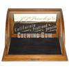 Image 1 : Chewing gum display case for J.P. Primley's California Fruit & Pepsin Chewing Gum, oak case w/curved