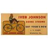 Image 1 : Iver Johnson Bicycle agency sign, litho on cdbd by Am. Transparency Co.-NY, from J.N. Harry-Berwick,
