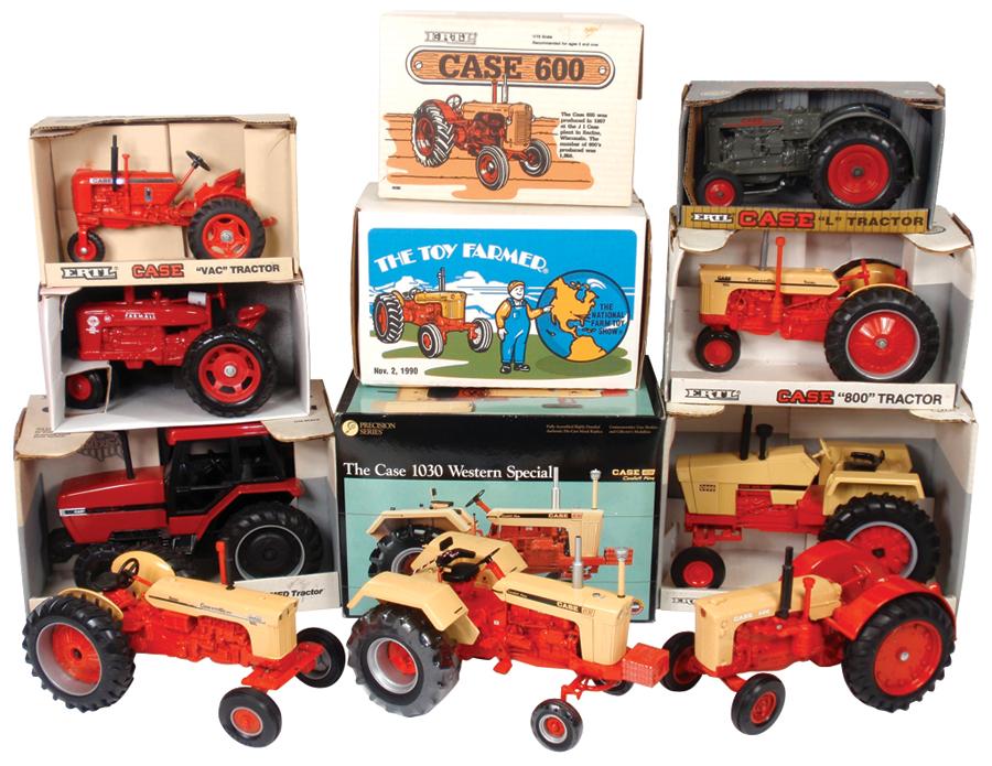 Farm toys (9), Ertl Case "800" tractor 3101, Ertl Special Ed. 1988