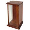 Image 1 : Showcase, small ash/glass counter case w/rear door, earlier 1900's, VG cond, 20"H x 12"W x 11.5"D.