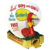 Image 1 : Red Goose Shoes Egg Laying Display, new old stock papier-mâché goose in orig shipping box, complete 