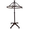 Image 1 : Circular clothing store rack, cast iron w/revolving top, VG cond, 60"H x 32"Dia.