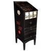 Image 1 : M.M.R.'s Red Seal Hairnet display, slanted wood case w/ebonized surface & orig decals, c.1920's, VG 