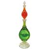 Image 1 : Drug store show globe, glass 2-section plus stopper, Exc cond, 26"H.