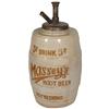 Image 1 : Syrup dispenser, Massey's Root Beer, 5 Cents, pump missing plunger cap, o/wise VG cond, 15.5"H.