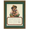 Image 2 : Maxfield Parrish print & ads (3 pcs), Peaceful Valley print (1936), D.M. Ferry & Co. ad w/Peter Pipe