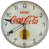 Image 1 : Coca-Cola clock, 1950's light-up Pam clock w/bottle glass, Good working cond w/some wear on back gla