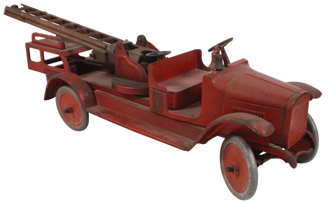 buddy l aerial ladder fire truck