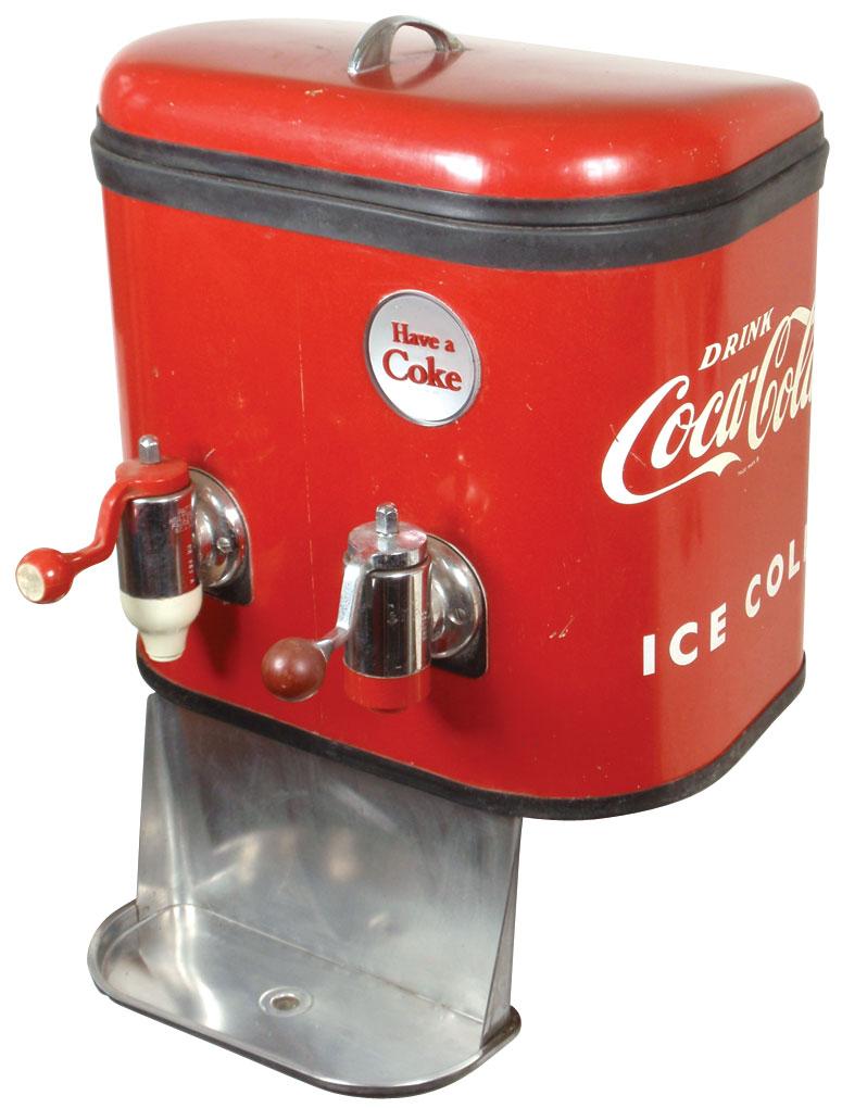 Cola Dispensor Coca-Cola dispenser, Multiplex Model 44, metal dispenser w/2 tappers ...
