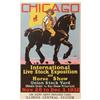 Image 1 : Chicago International Live Stock Exposition litho on cdbd show poster, dated 1932, great horse graph