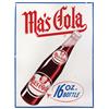 Image 1 : Mission Orange embossed metal sign & Ma's Cola embossed metal sign, both w/colorful bottle graphics 