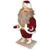 Image 1 : Santa mechanical store display figure, moves at waist, neck & arms, papier-mâché w/red velvet suit &