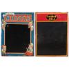 Image 1 : Whistle & Double Cola blackboards (2), both litho on metal, both in Fair to Good cond & 28"H x 19.5"