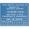 Image 1 : Union Pacific Railroad Co. blueprints of Diesel Electric Unit Diagrams, Proposed 8500 HP Gas Turbine