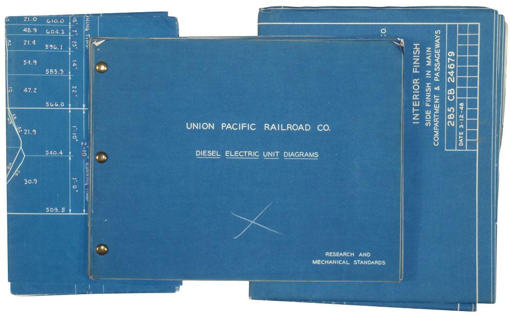 Union Pacific Railroad Co Blueprints Of Diesel Electric Unit Diagrams Proposed 8500 Hp Gas Turbine